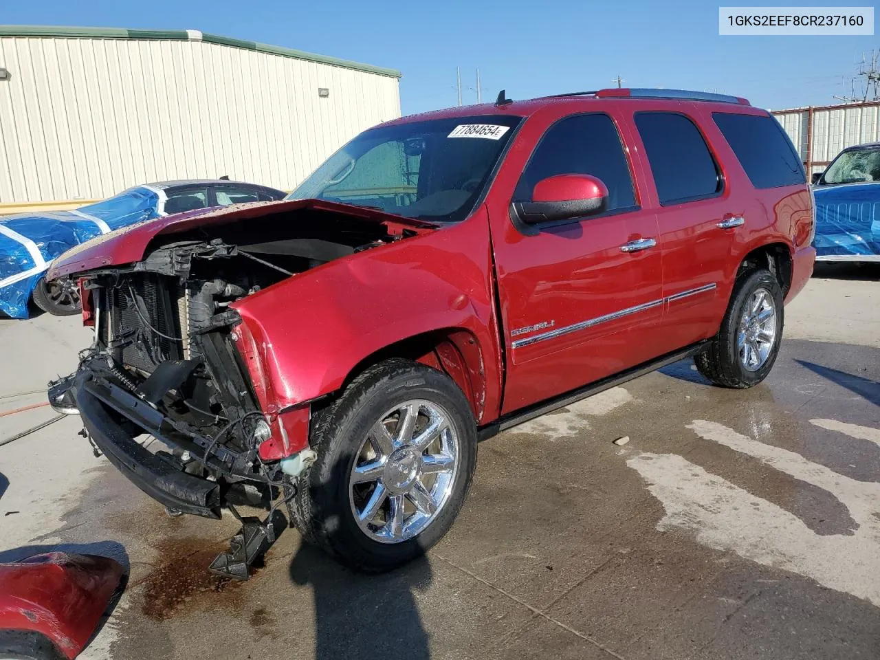 2012 GMC Yukon Denali VIN: 1GKS2EEF8CR237160 Lot: 77884654