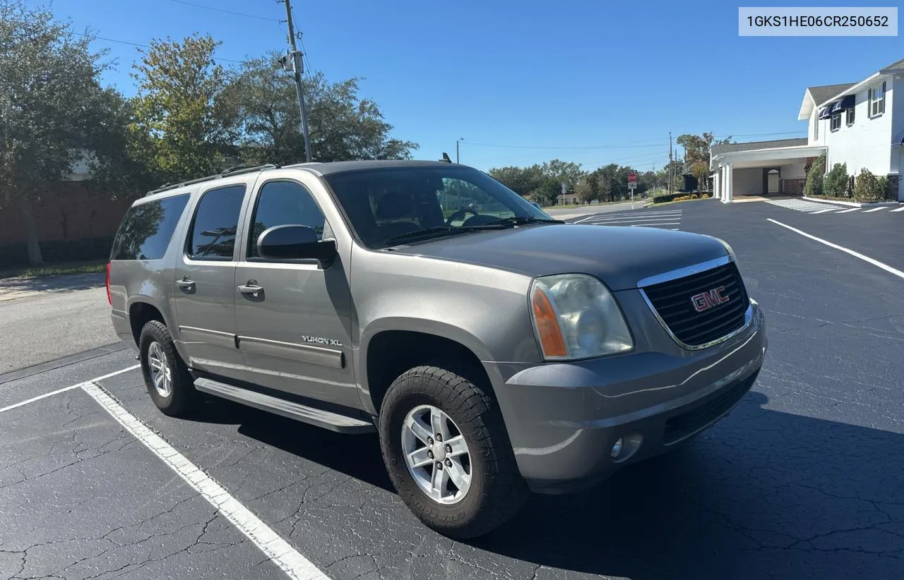 2012 GMC Yukon Xl C1500 Sle VIN: 1GKS1HE06CR250652 Lot: 81292774