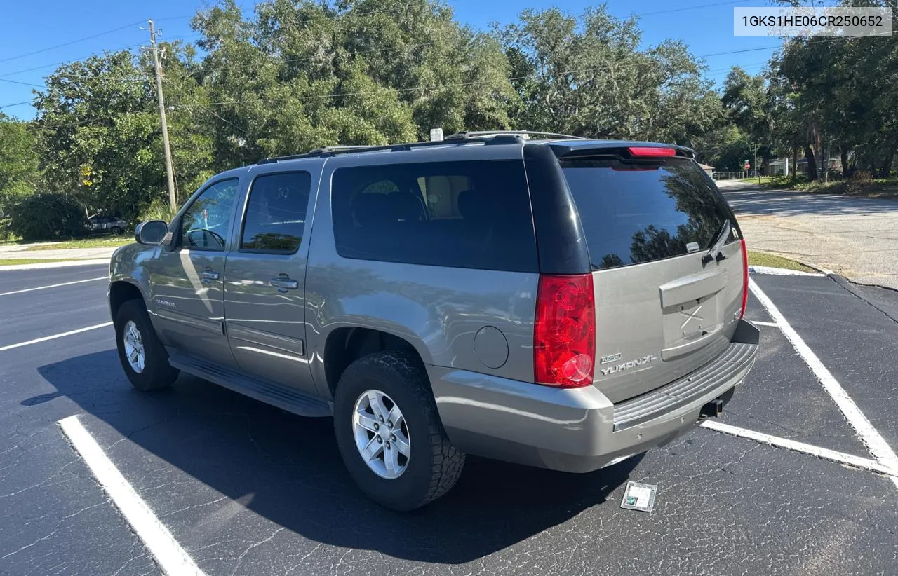 2012 GMC Yukon Xl C1500 Sle VIN: 1GKS1HE06CR250652 Lot: 81292774