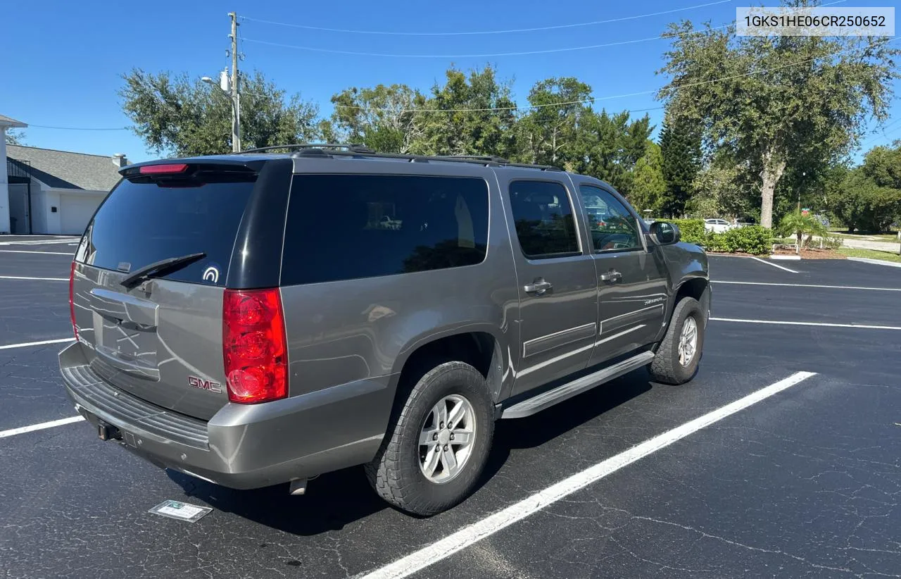 2012 GMC Yukon Xl C1500 Sle VIN: 1GKS1HE06CR250652 Lot: 81292774