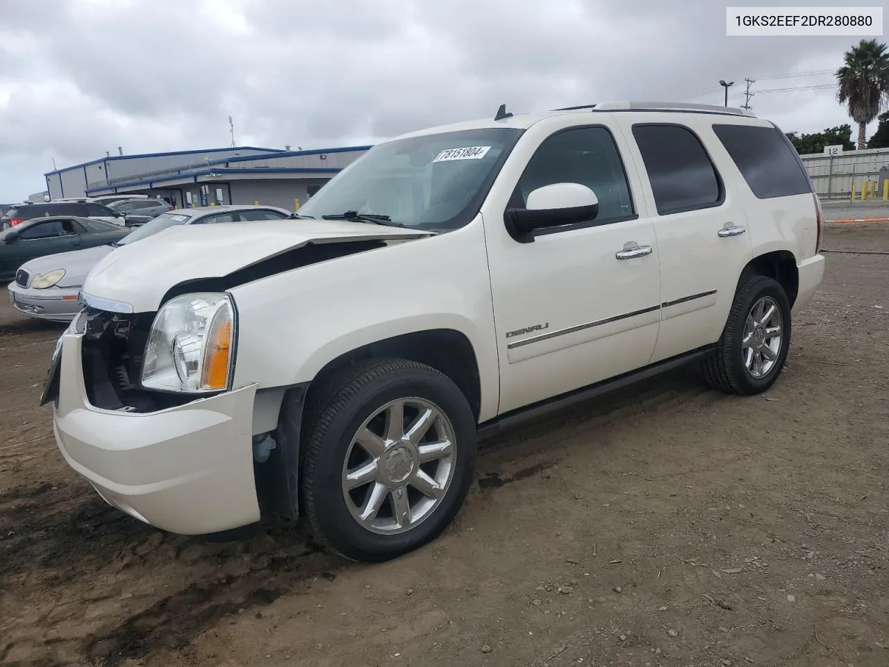 2013 GMC Yukon Denali VIN: 1GKS2EEF2DR280880 Lot: 78151804