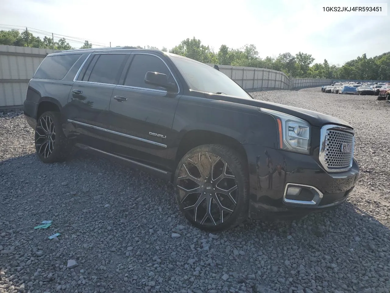 2015 GMC Yukon Xl Denali VIN: 1GKS2JKJ4FR593451 Lot: 55192214