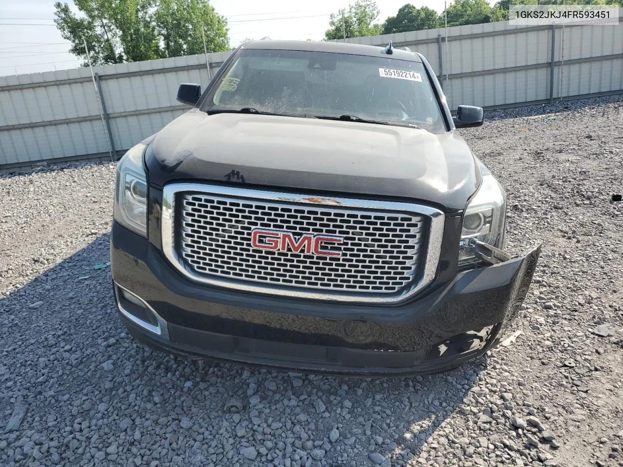 2015 GMC Yukon Xl Denali VIN: 1GKS2JKJ4FR593451 Lot: 55192214