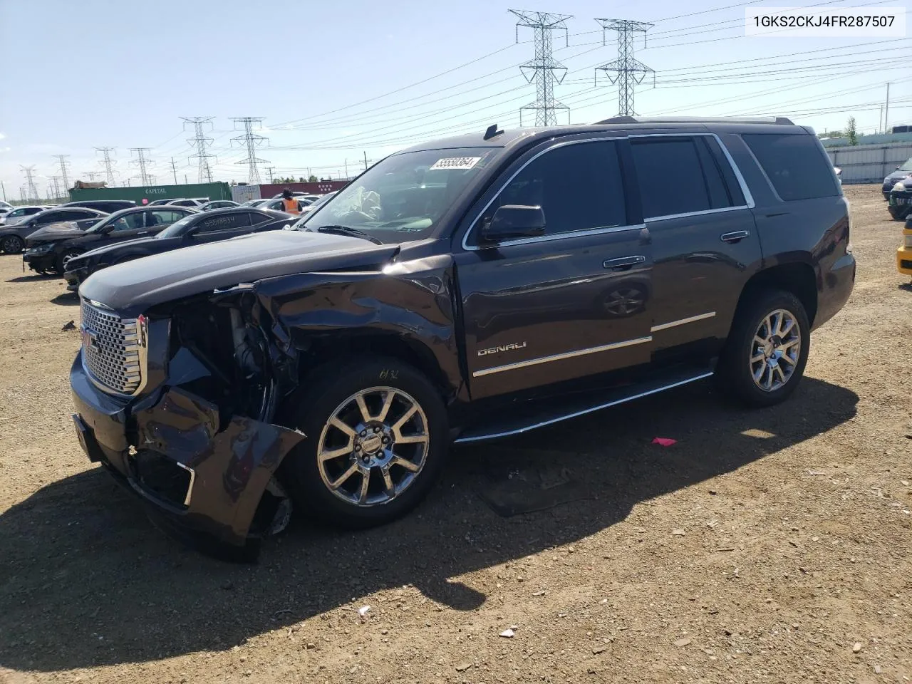 2015 GMC Yukon Denali VIN: 1GKS2CKJ4FR287507 Lot: 55550364