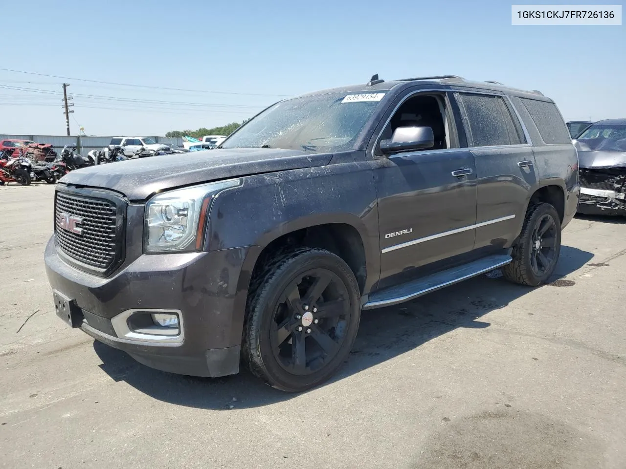 2015 GMC Yukon Denali VIN: 1GKS1CKJ7FR726136 Lot: 63929154