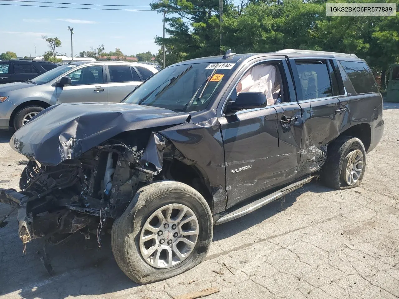 2015 GMC Yukon Slt VIN: 1GKS2BKC6FR577839 Lot: 66757904