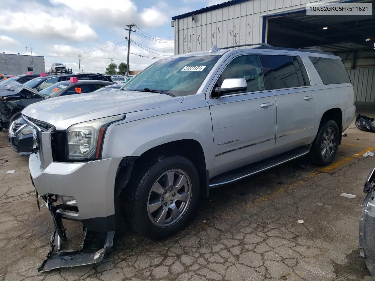 2015 GMC Yukon Xl K1500 Sle VIN: 1GKS2GKC5FR511621 Lot: 67337174