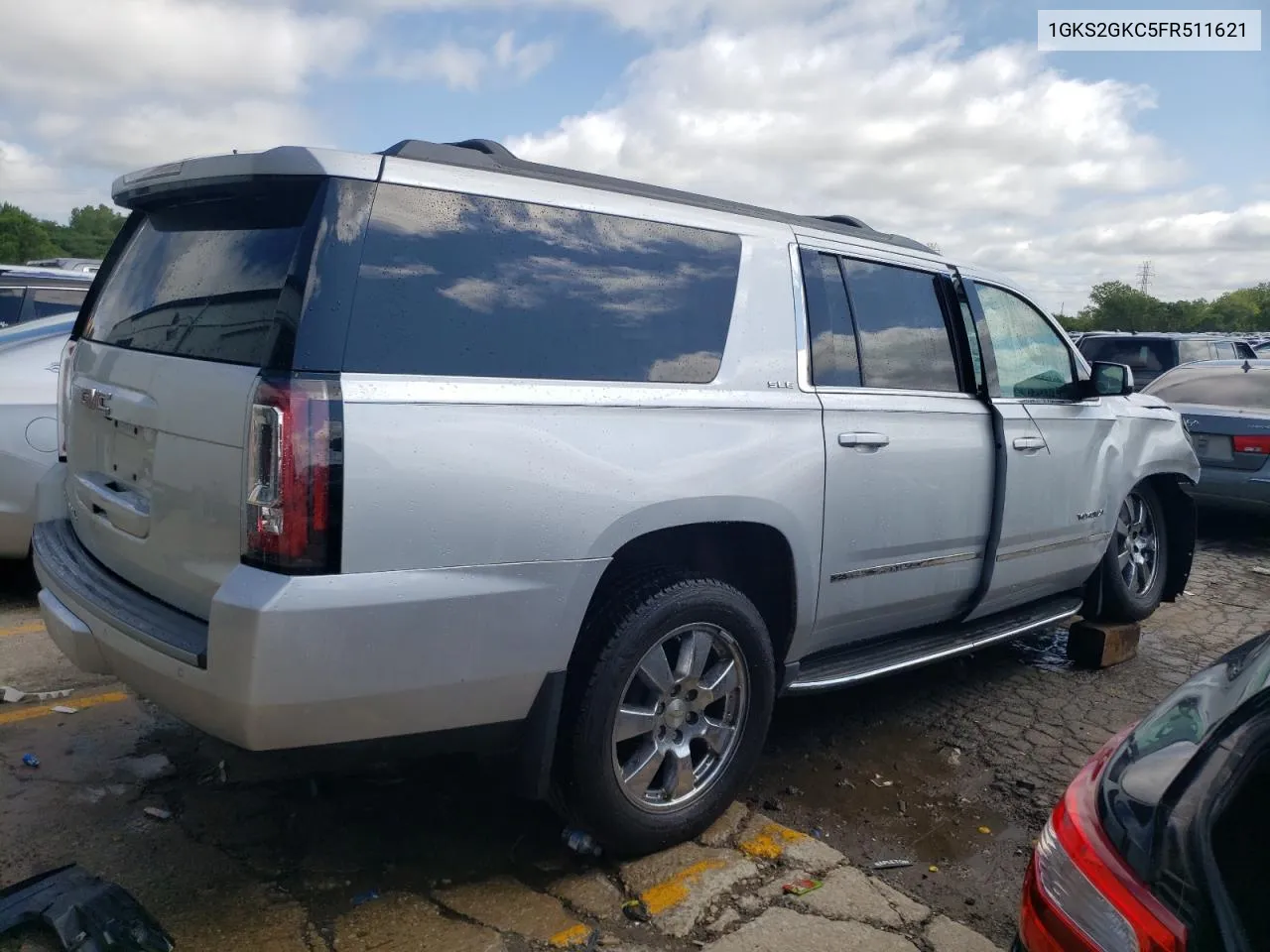 1GKS2GKC5FR511621 2015 GMC Yukon Xl K1500 Sle