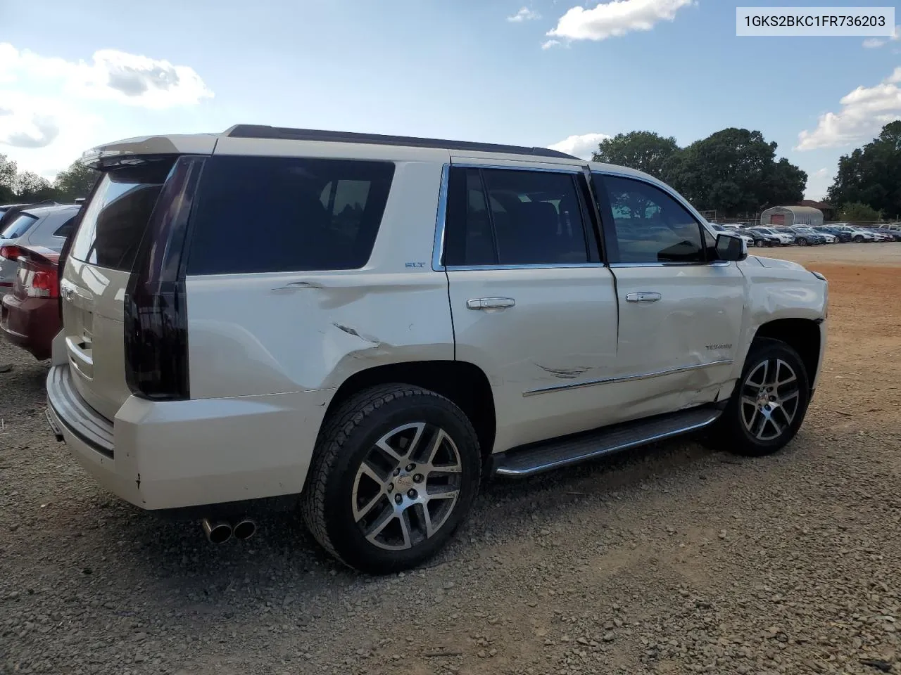 1GKS2BKC1FR736203 2015 GMC Yukon Slt