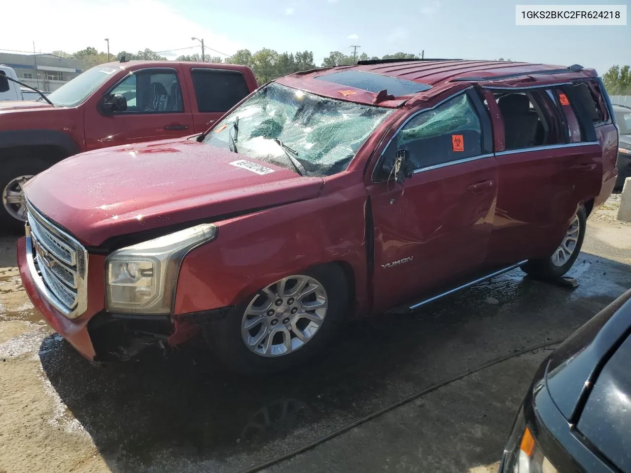 1GKS2BKC2FR624218 2015 GMC Yukon Slt