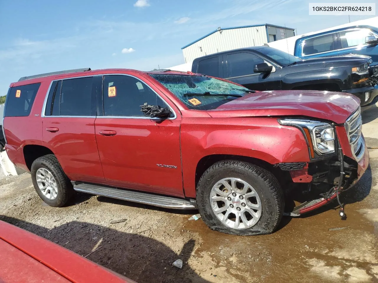 2015 GMC Yukon Slt VIN: 1GKS2BKC2FR624218 Lot: 69102764