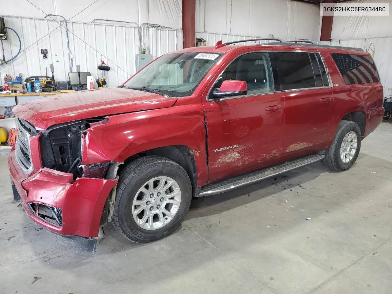 1GKS2HKC6FR634480 2015 GMC Yukon Xl K1500 Slt