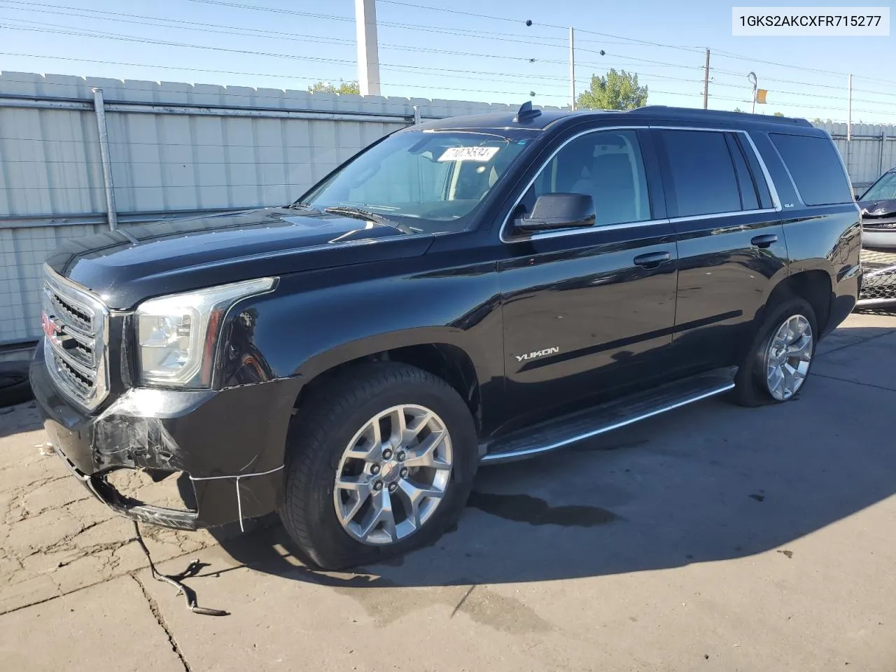 2015 GMC Yukon Sle VIN: 1GKS2AKCXFR715277 Lot: 71079534