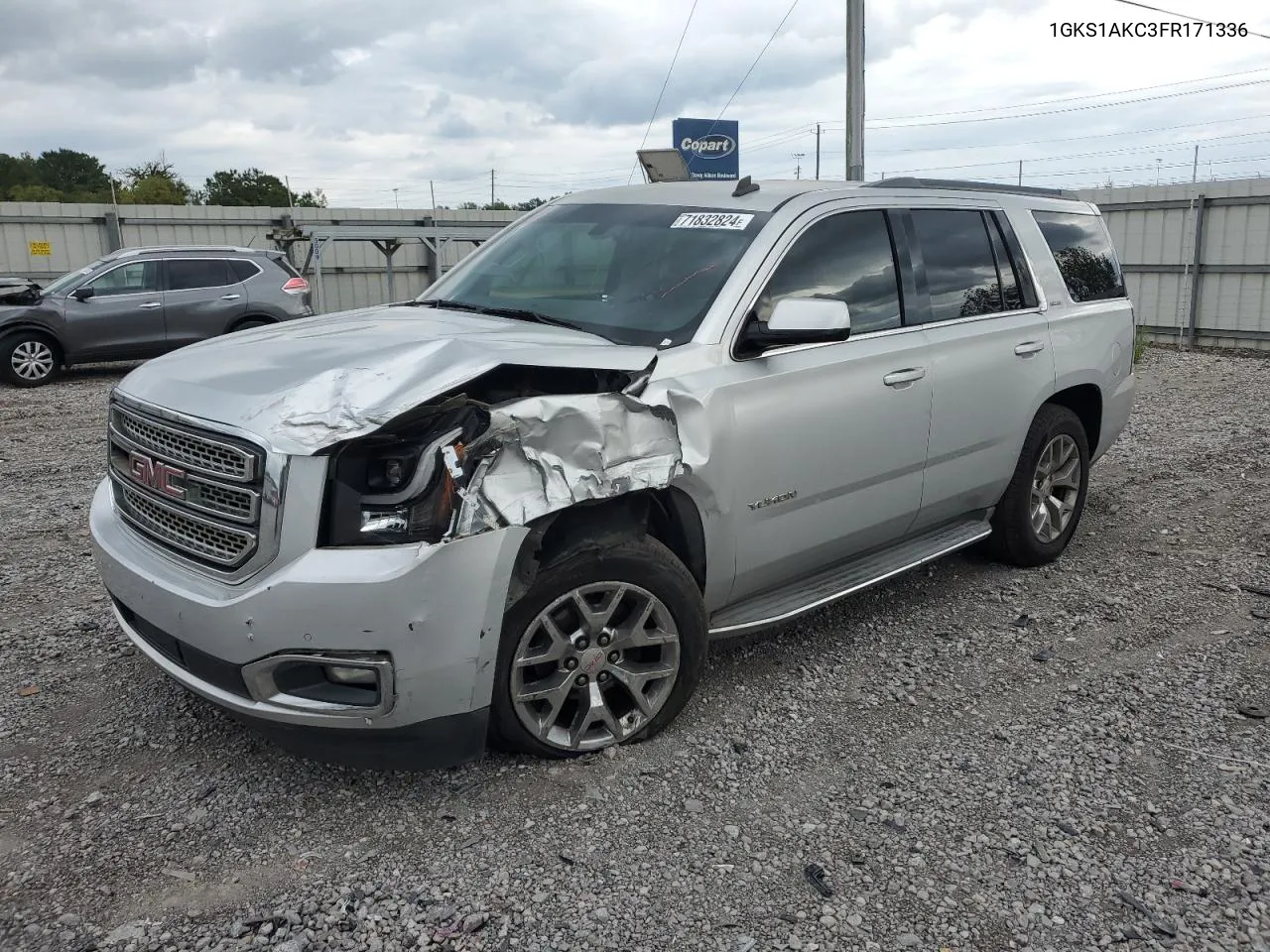 2015 GMC Yukon Sle VIN: 1GKS1AKC3FR171336 Lot: 71832824