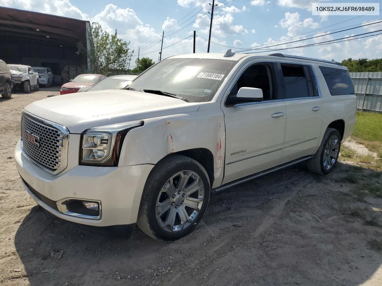 2015 GMC Yukon Xl Denali VIN: 1GKS2JKJ6FR698489 Lot: 71980184