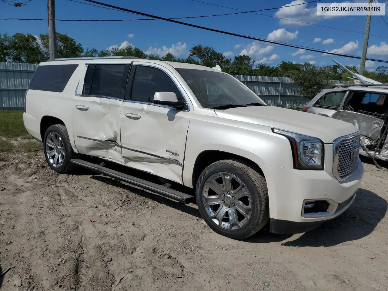 2015 GMC Yukon Xl Denali VIN: 1GKS2JKJ6FR698489 Lot: 71980184