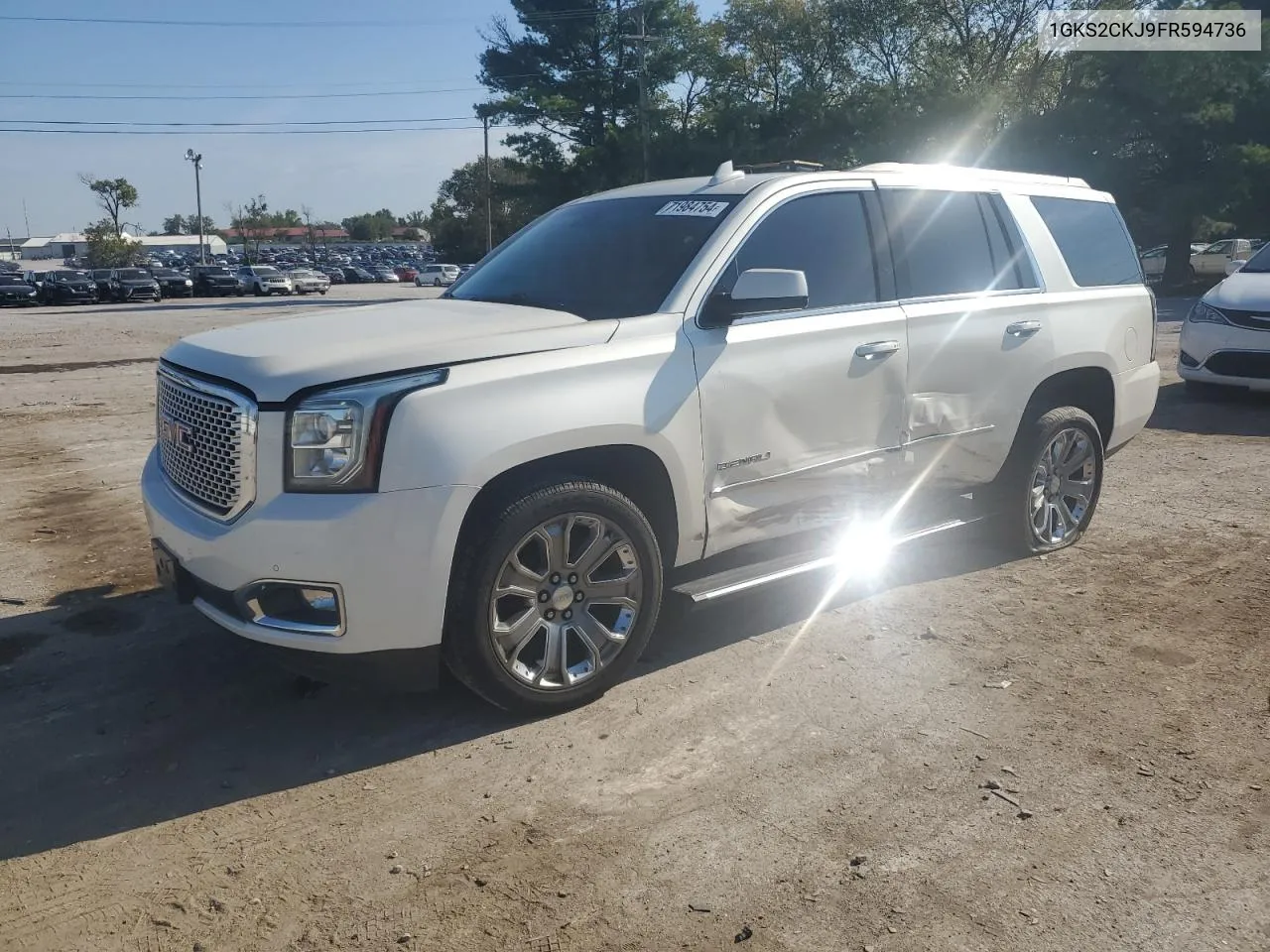 2015 GMC Yukon Denali VIN: 1GKS2CKJ9FR594736 Lot: 71984754