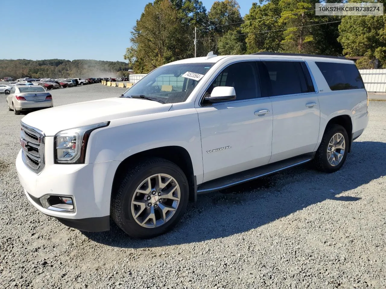 2015 GMC Yukon Xl K1500 Slt VIN: 1GKS2HKC8FR738274 Lot: 74523564