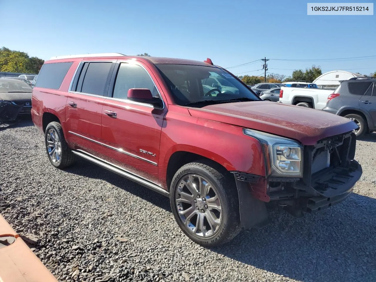 2015 GMC Yukon Xl Denali VIN: 1GKS2JKJ7FR515214 Lot: 75222844