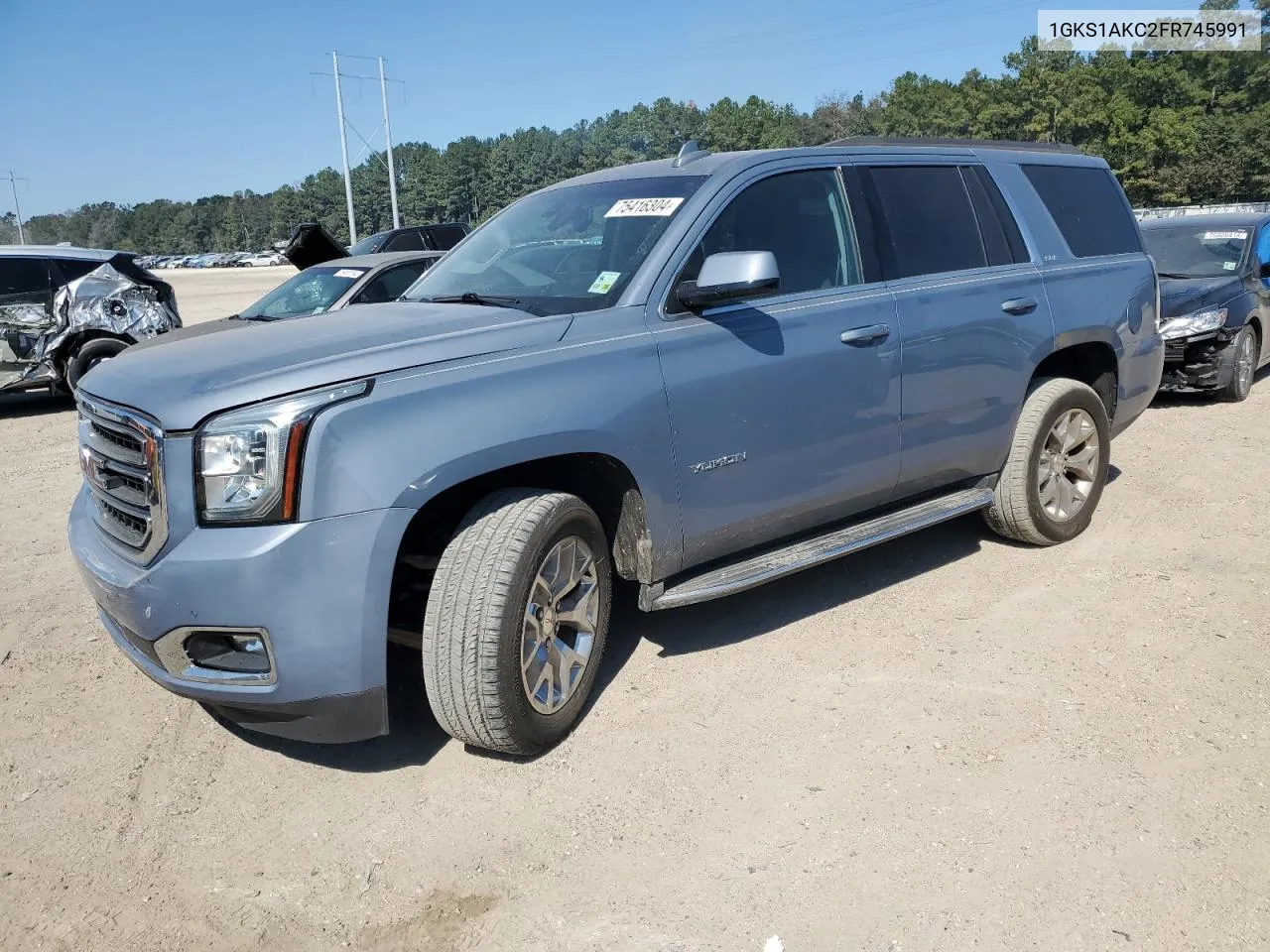 2015 GMC Yukon Sle VIN: 1GKS1AKC2FR745991 Lot: 75416304