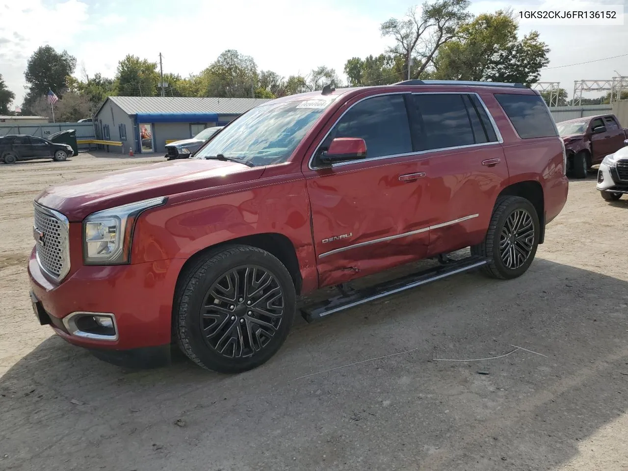 2015 GMC Yukon Denali VIN: 1GKS2CKJ6FR136152 Lot: 76967664