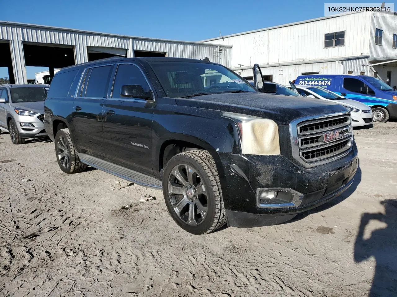 2015 GMC Yukon Xl K1500 Slt VIN: 1GKS2HKC7FR303116 Lot: 77046094