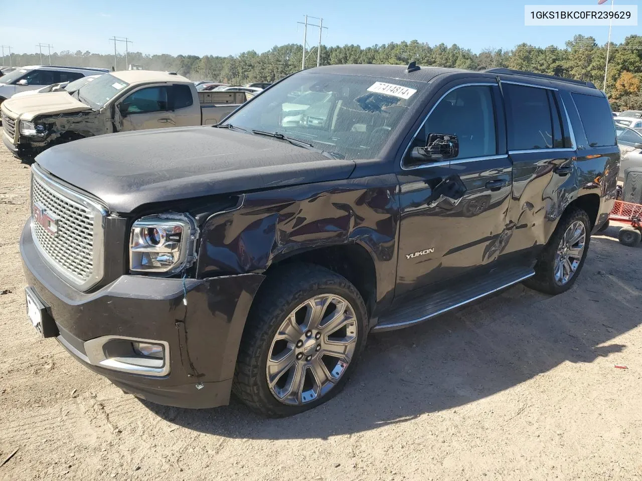 2015 GMC Yukon Slt VIN: 1GKS1BKC0FR239629 Lot: 77414814