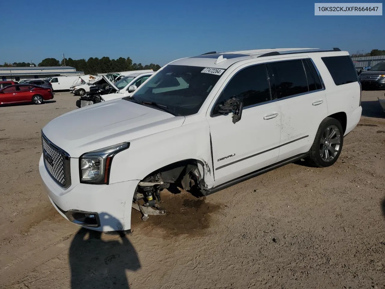 2015 GMC Yukon Denali VIN: 1GKS2CKJXFR664647 Lot: 77472264