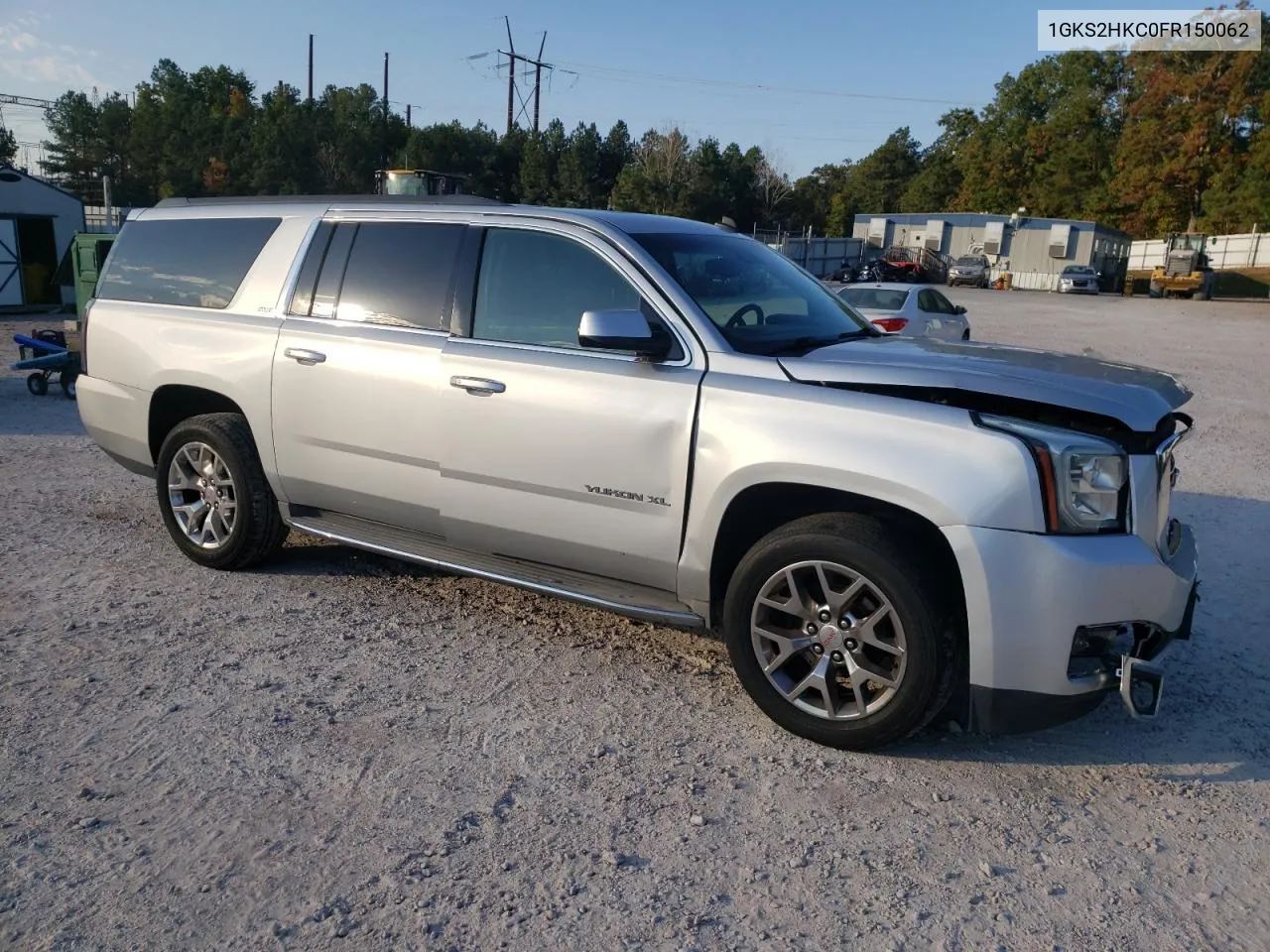 2015 GMC Yukon Xl K1500 Slt VIN: 1GKS2HKC0FR150062 Lot: 77631224