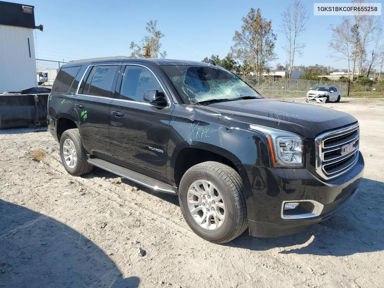 2015 GMC Yukon Slt VIN: 1GKS1BKC0FR655258 Lot: 77897224