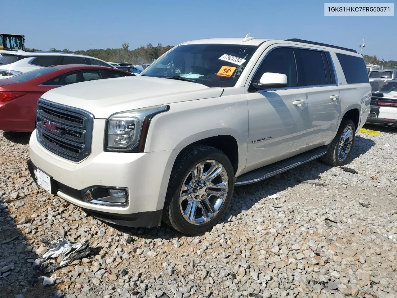 2015 GMC Yukon Xl C1500 Slt VIN: 1GKS1HKC7FR560571 Lot: 77906734