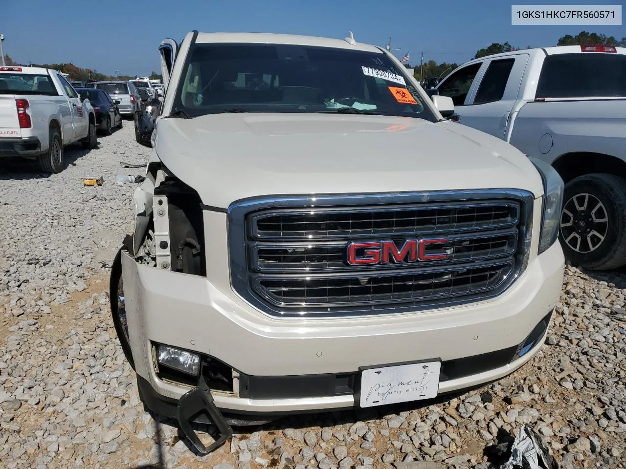 2015 GMC Yukon Xl C1500 Slt VIN: 1GKS1HKC7FR560571 Lot: 77906734