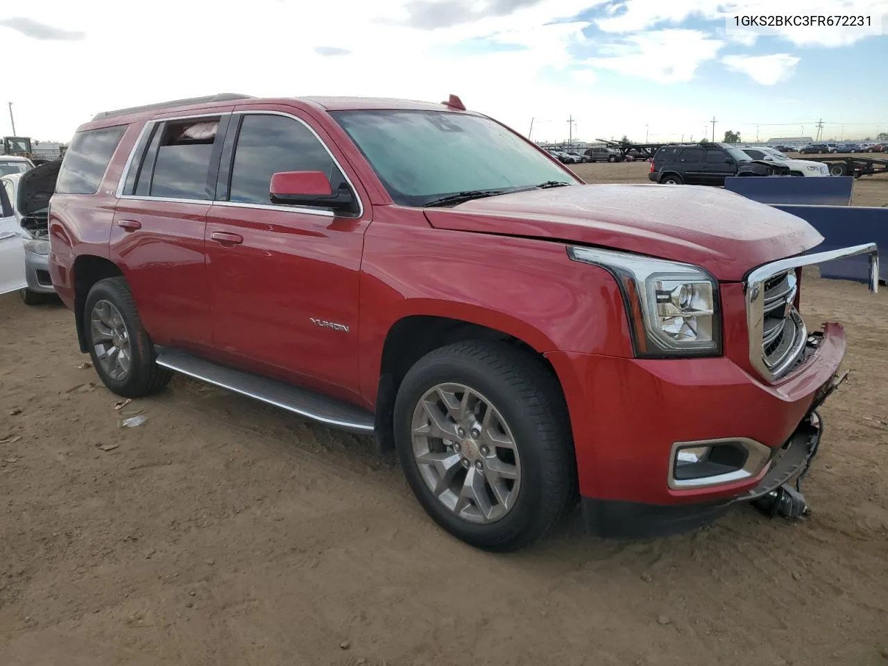 2015 GMC Yukon Slt VIN: 1GKS2BKC3FR672231 Lot: 78030414