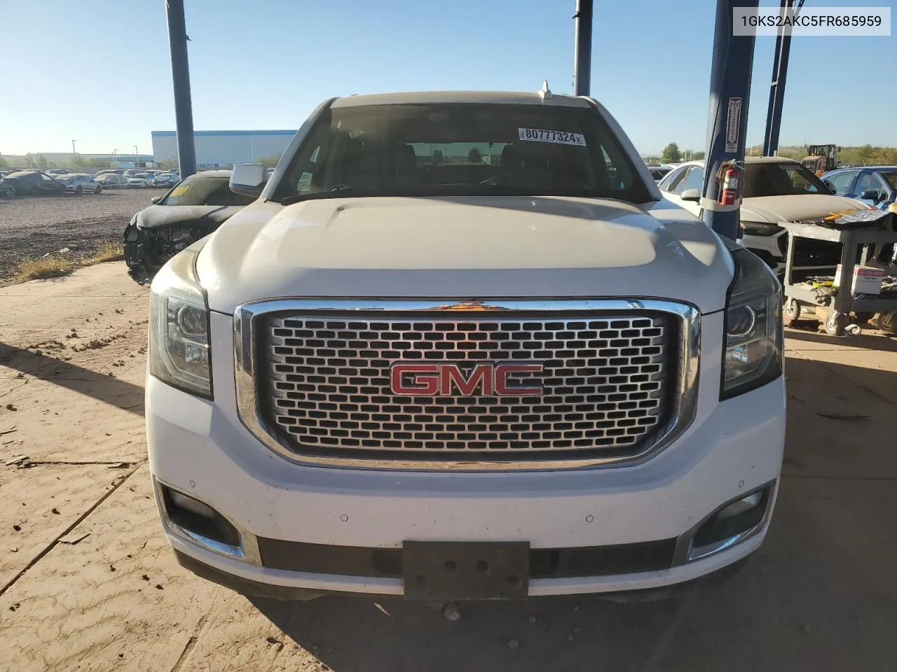 2015 GMC Yukon Sle VIN: 1GKS2AKC5FR685959 Lot: 80777324