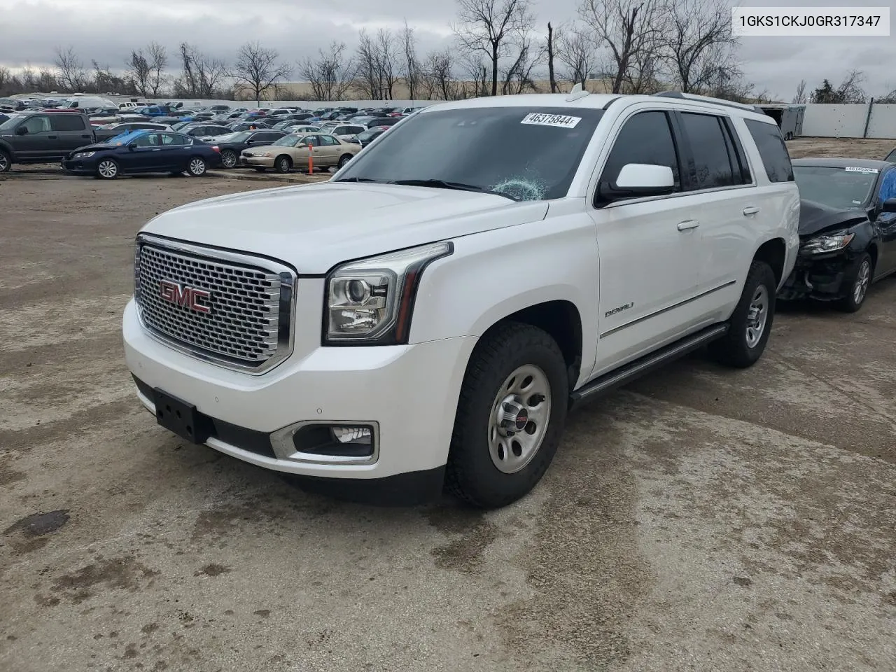 2016 GMC Yukon Denali VIN: 1GKS1CKJ0GR317347 Lot: 46375844