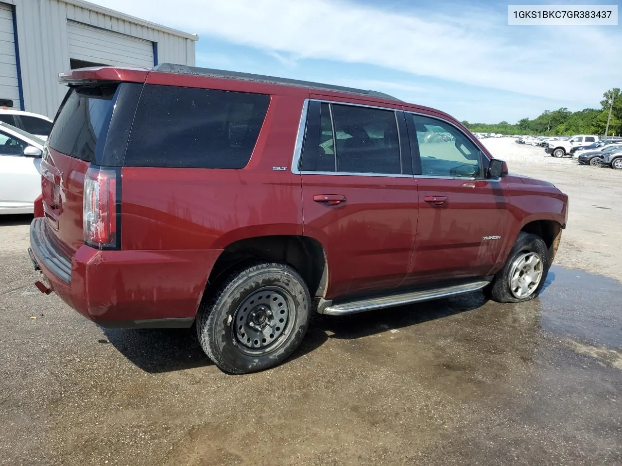 2016 GMC Yukon Slt VIN: 1GKS1BKC7GR383437 Lot: 57857624