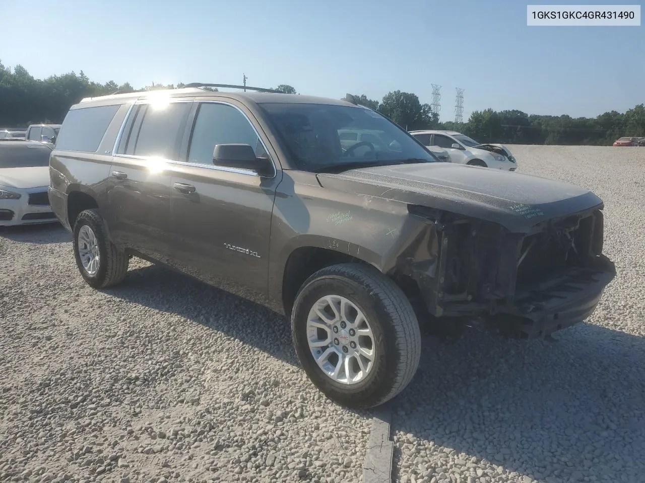 2016 GMC Yukon Xl C1500 Slt VIN: 1GKS1GKC4GR431490 Lot: 60690994