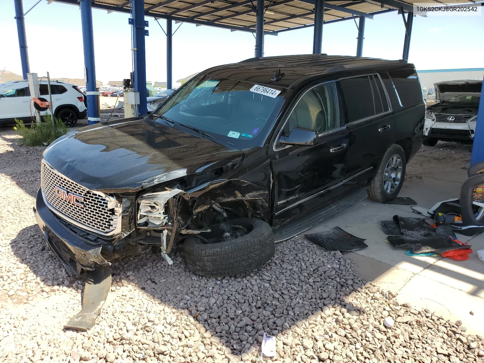 2016 GMC Yukon Denali VIN: 1GKS2CKJ8GR202542 Lot: 66796414