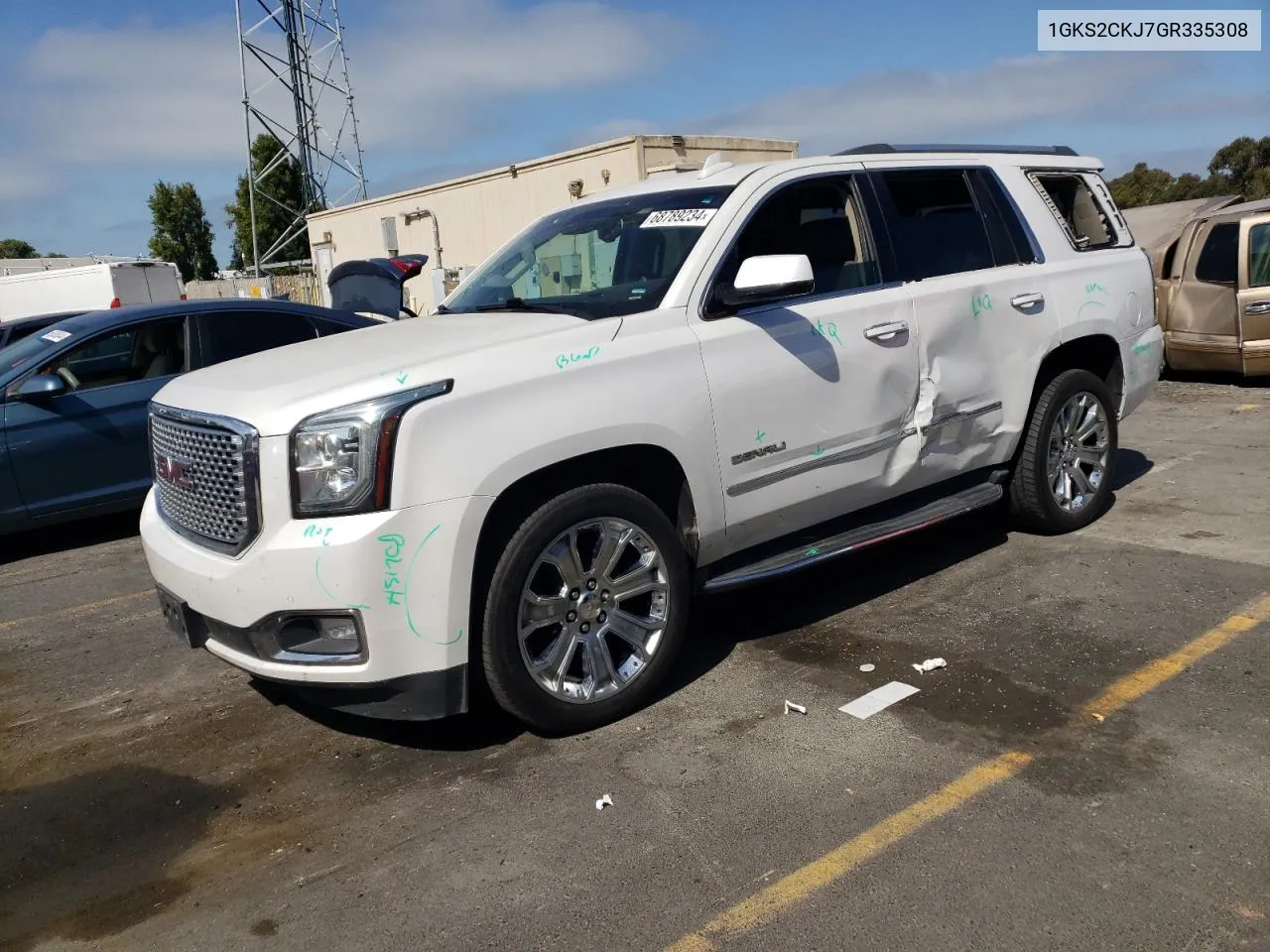 2016 GMC Yukon Denali VIN: 1GKS2CKJ7GR335308 Lot: 68789234