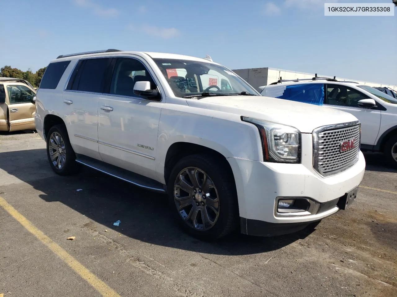 2016 GMC Yukon Denali VIN: 1GKS2CKJ7GR335308 Lot: 68789234