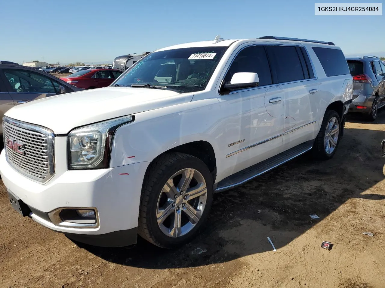 2016 GMC Yukon Xl Denali VIN: 1GKS2HKJ4GR254084 Lot: 71416874