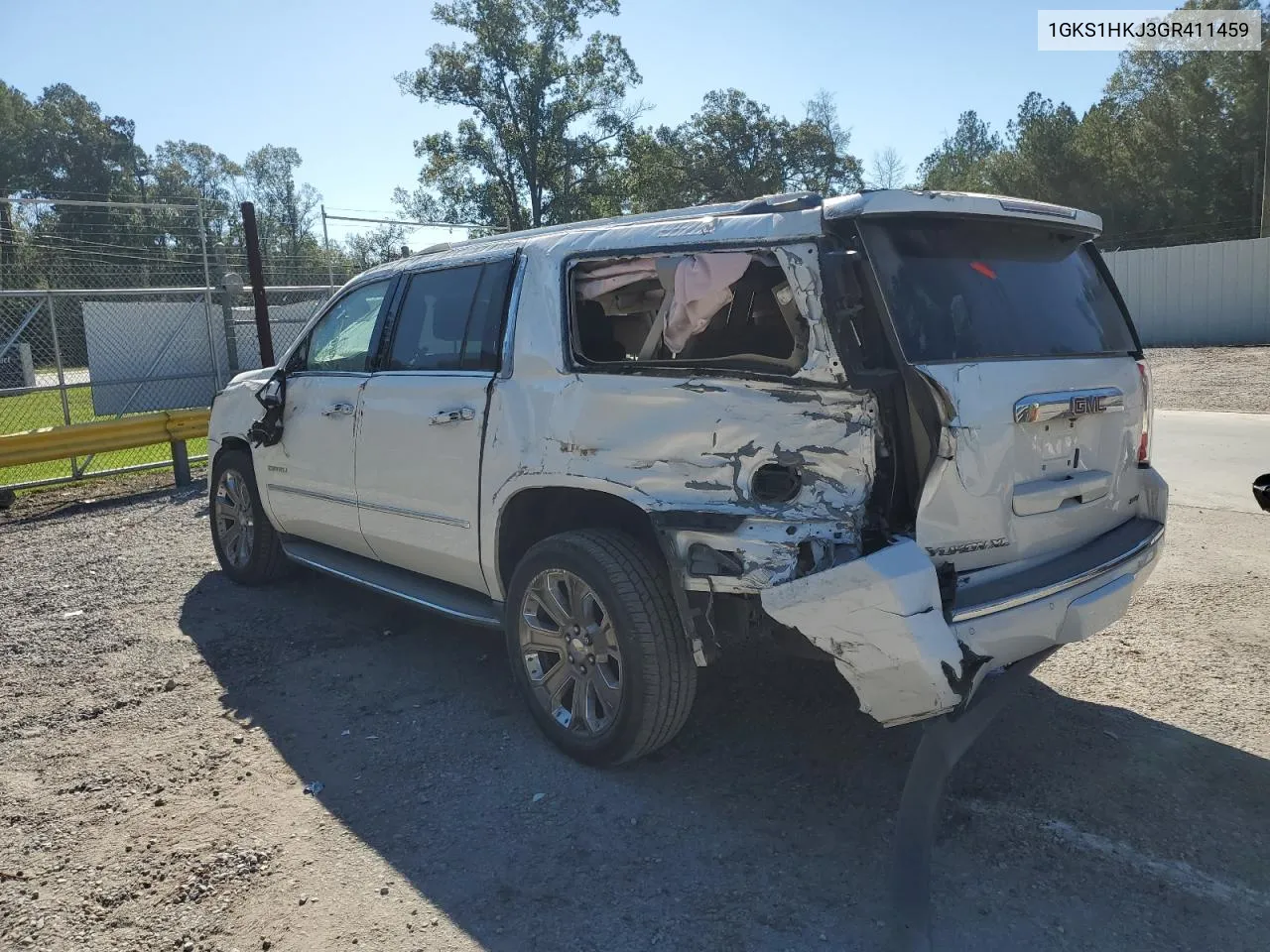 2016 GMC Yukon Xl Denali VIN: 1GKS1HKJ3GR411459 Lot: 73410494