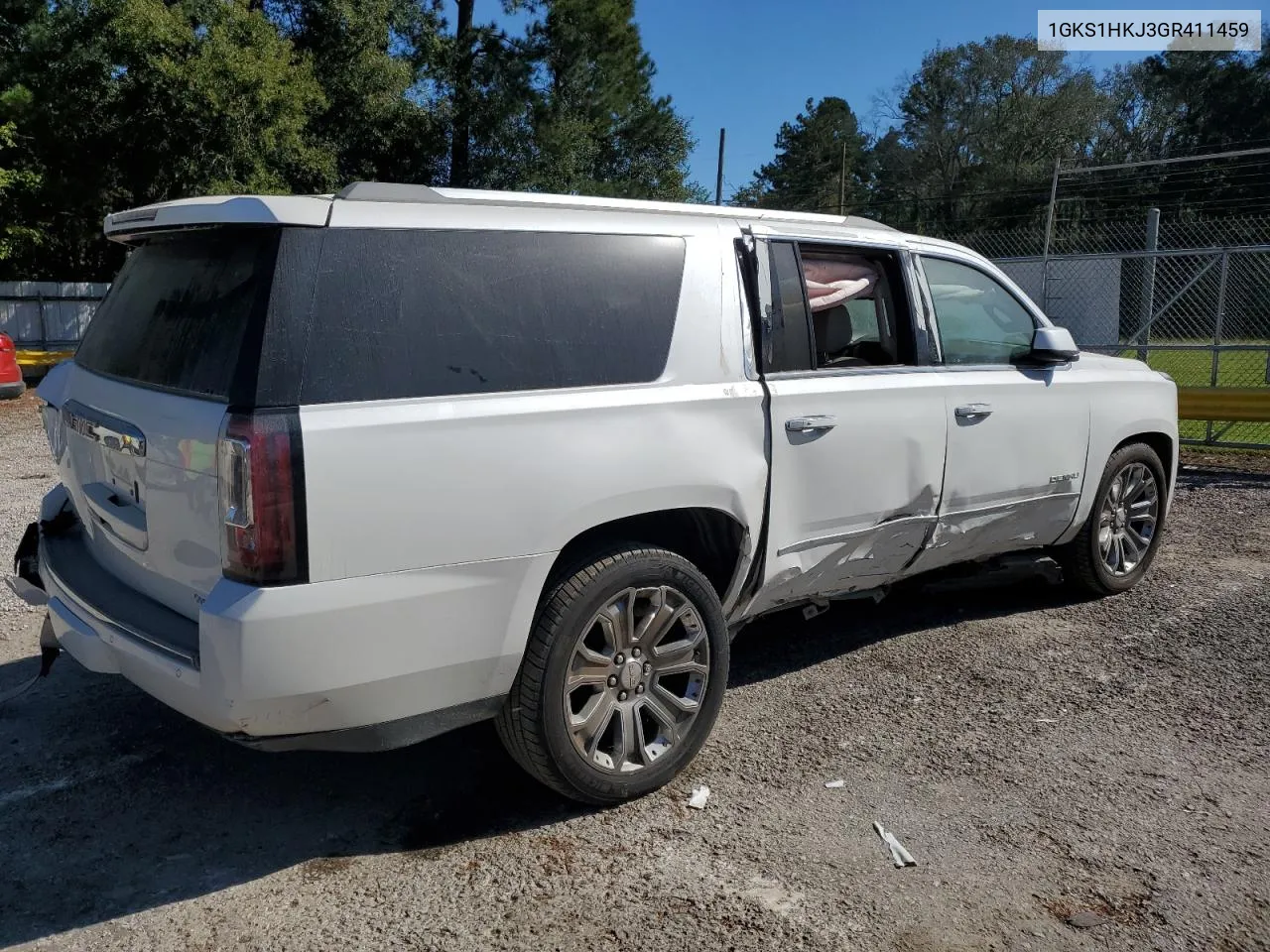 2016 GMC Yukon Xl Denali VIN: 1GKS1HKJ3GR411459 Lot: 73410494