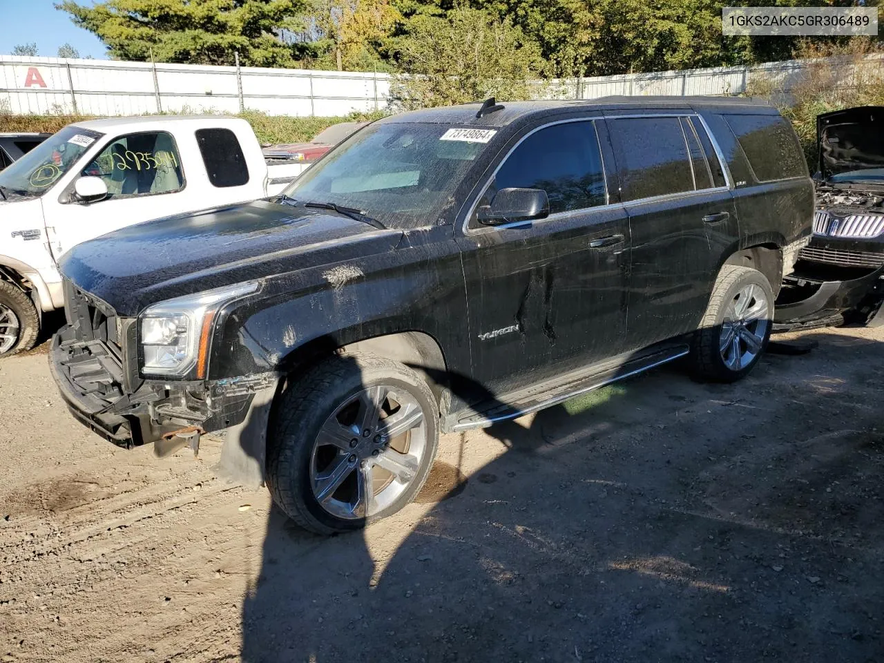 2016 GMC Yukon Sle VIN: 1GKS2AKC5GR306489 Lot: 73749864