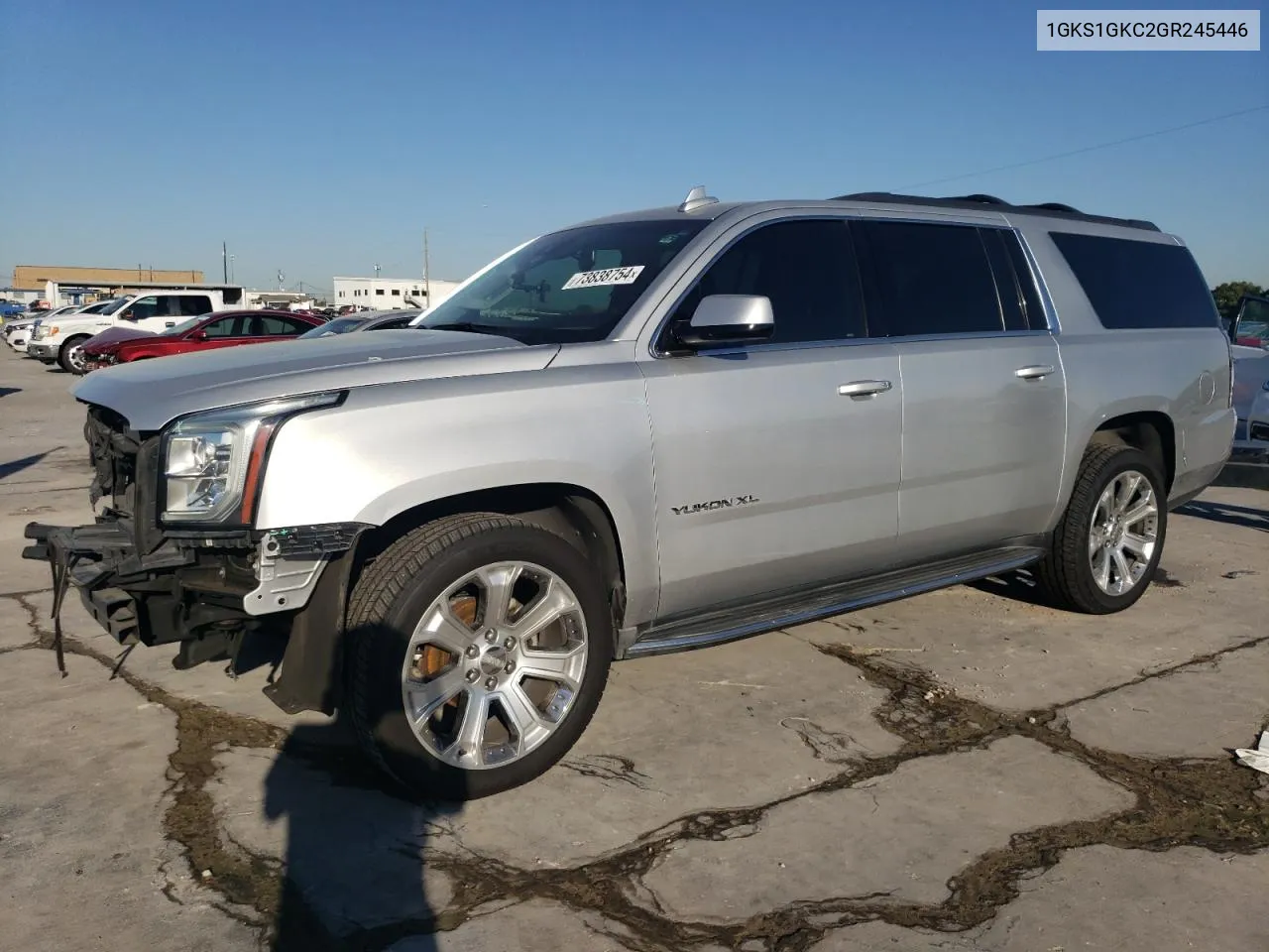 2016 GMC Yukon Xl C1500 Slt VIN: 1GKS1GKC2GR245446 Lot: 73838754