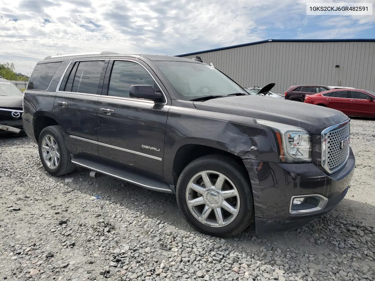 2016 GMC Yukon Denali VIN: 1GKS2CKJ6GR482591 Lot: 74073144