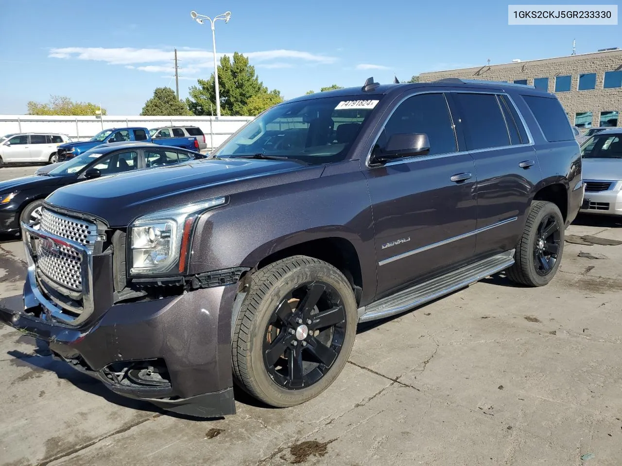 2016 GMC Yukon Denali VIN: 1GKS2CKJ5GR233330 Lot: 74791824