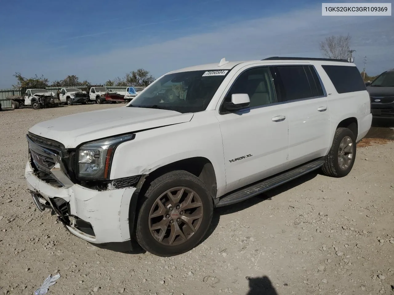 2016 GMC Yukon Xl K1500 Slt VIN: 1GKS2GKC3GR109369 Lot: 75050504