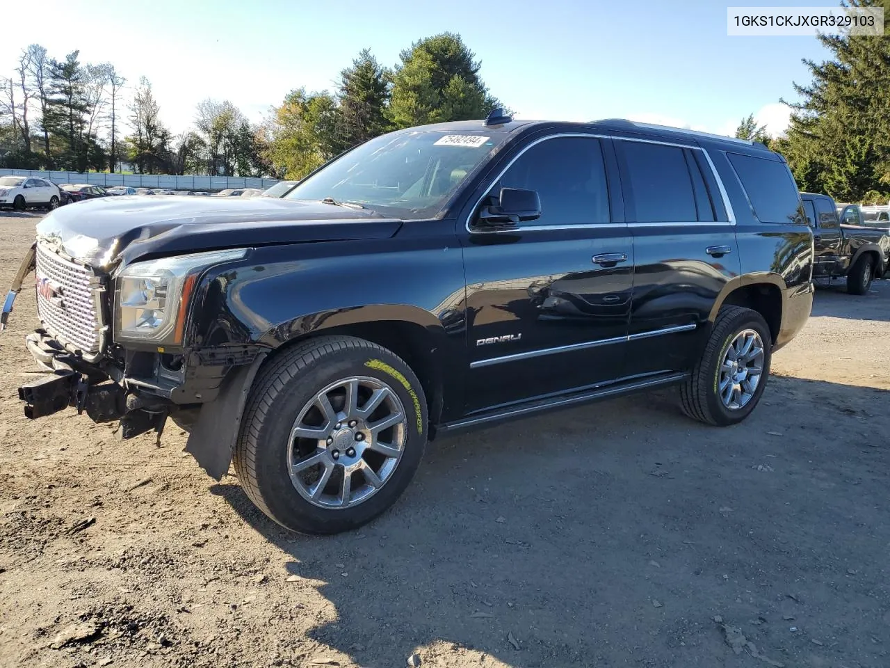 2016 GMC Yukon Denali VIN: 1GKS1CKJXGR329103 Lot: 75492494