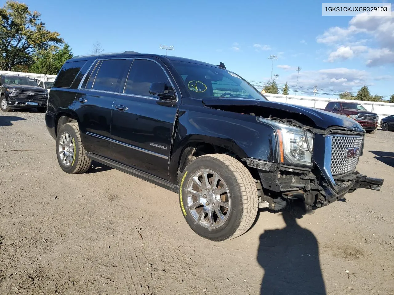 2016 GMC Yukon Denali VIN: 1GKS1CKJXGR329103 Lot: 75492494